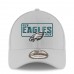 Men's Philadelphia Eagles New Era Gray Super Bowl LII Champions License 9FORTY Adjustable Hat 3045428